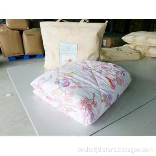 Floral Fashion Soft Comforter Summer Duvet Insert For Adult